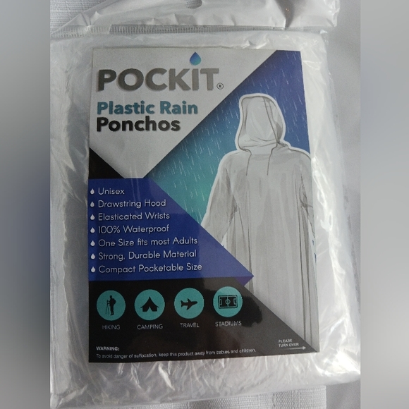 2 Plastic Ponchos - Picture 2 of 2